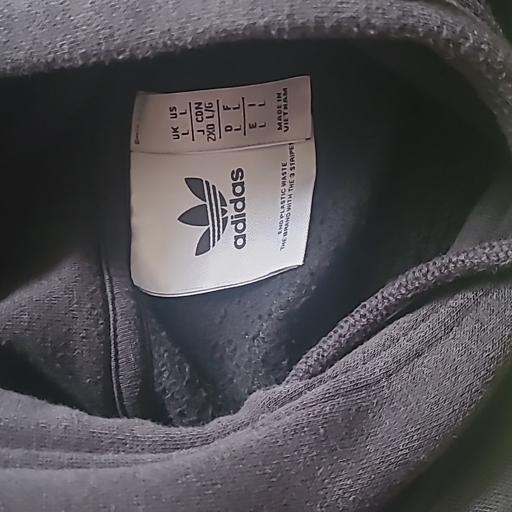 Black Adidas Hoodie with Green Graphic - Picture 3 of 4